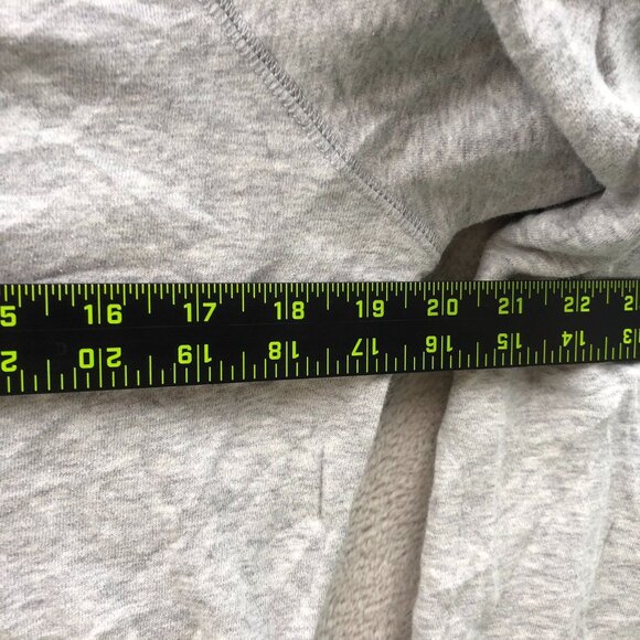 St. John Bay Women's Sweatshirt Pullover High Cloar V-Neck Fleece Gray - Picture 9 of 11